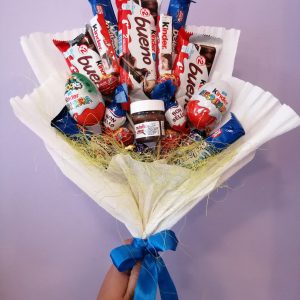 Bukiet słodyczy biały