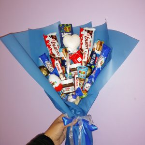 Bukiet słodyczy niebieski