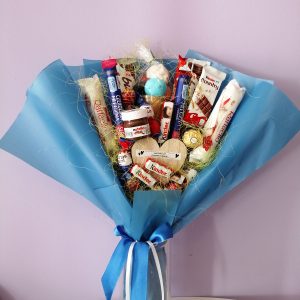 Bukiet słodyczy z dedykacją