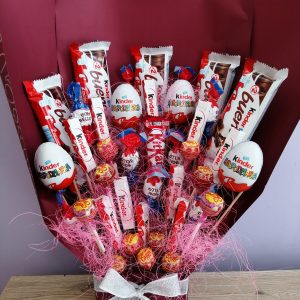 Duży bukiet słodyczowy czerwony