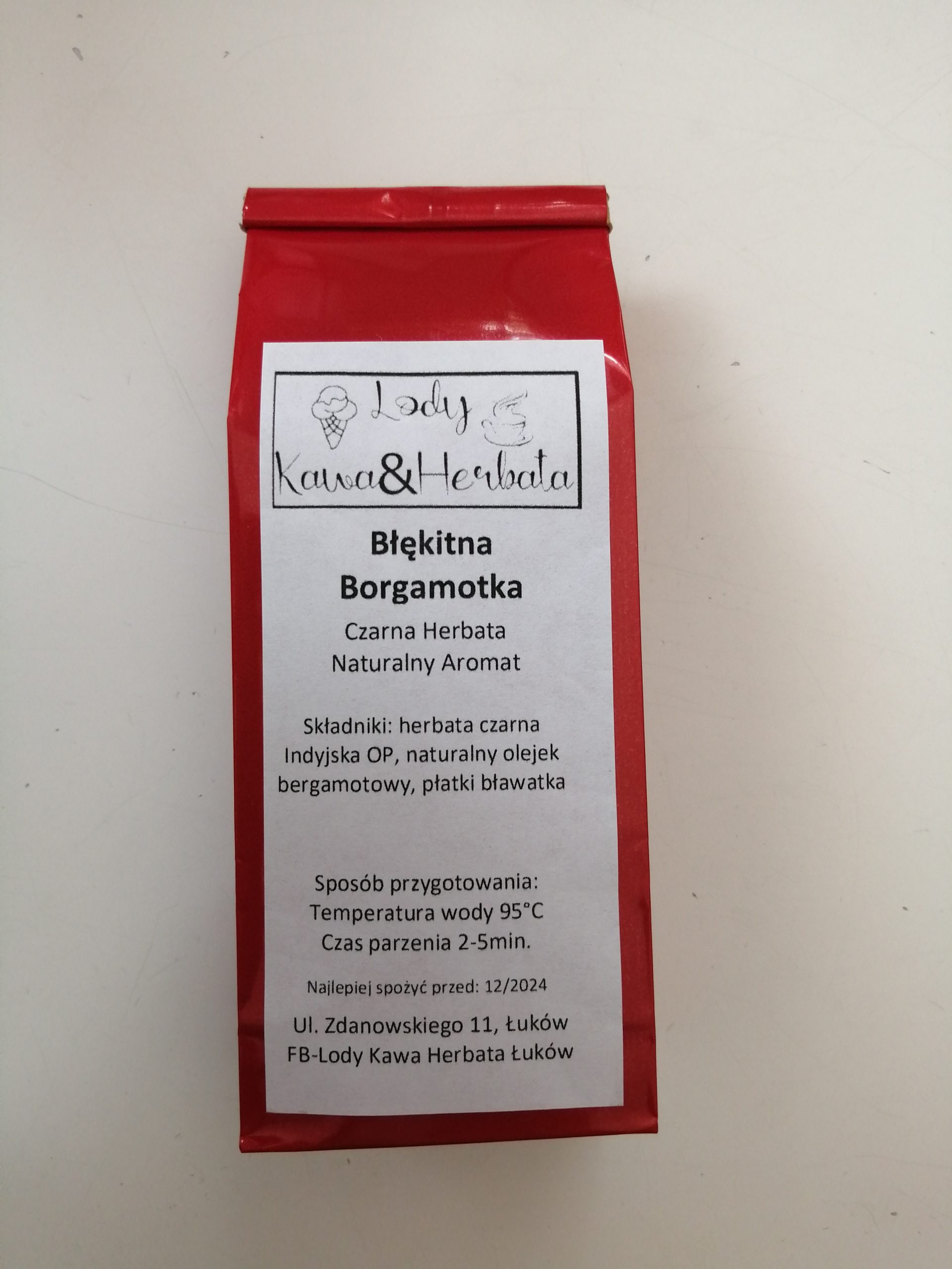 herbata błękitna bargamotka