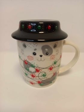 Kubek świąteczny z zaparzaczem